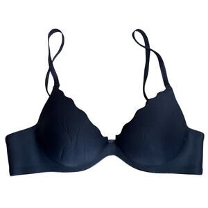 B.Tempt'd Black Push Up Tee Shirt Convertible Straps Bra Size 34B